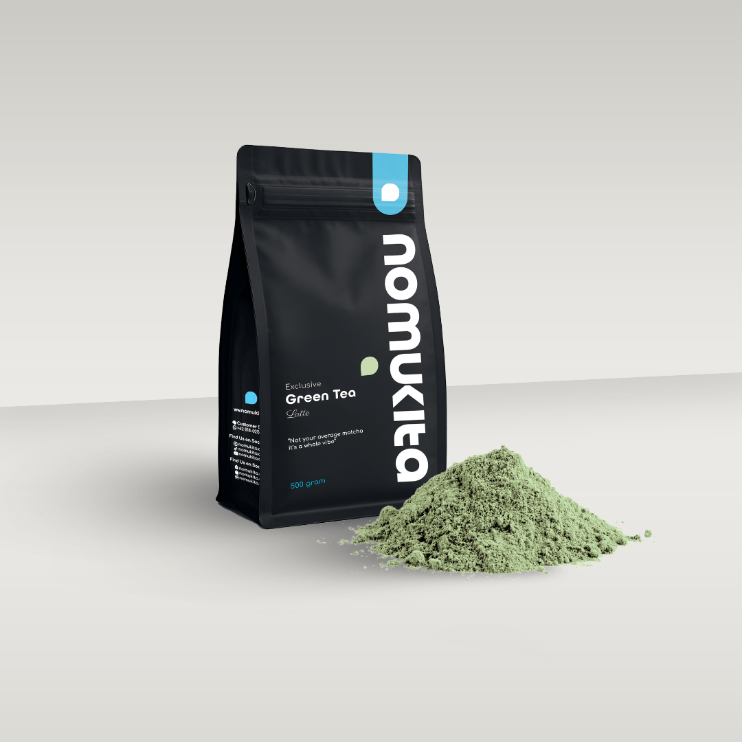 Green tea latte 500gr-nomukita-NomuKita-exclusive series-matcha-pure matcha-matcha series-green tea latte