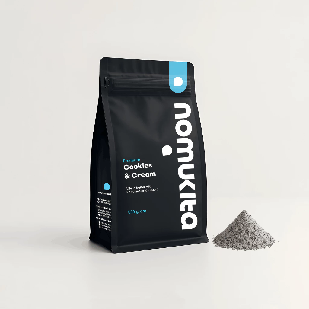 Nomukita-nomukita-premium series-cookies & cream 500 gram